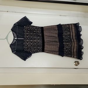 Chelsea28 navy blue dress